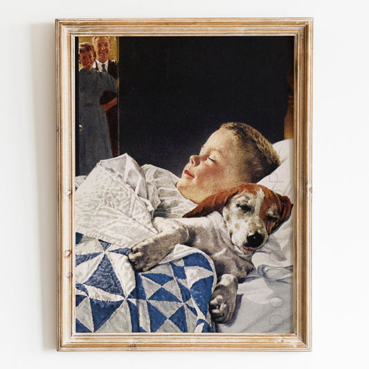 A Boy and His Dog by Norman Rockwell