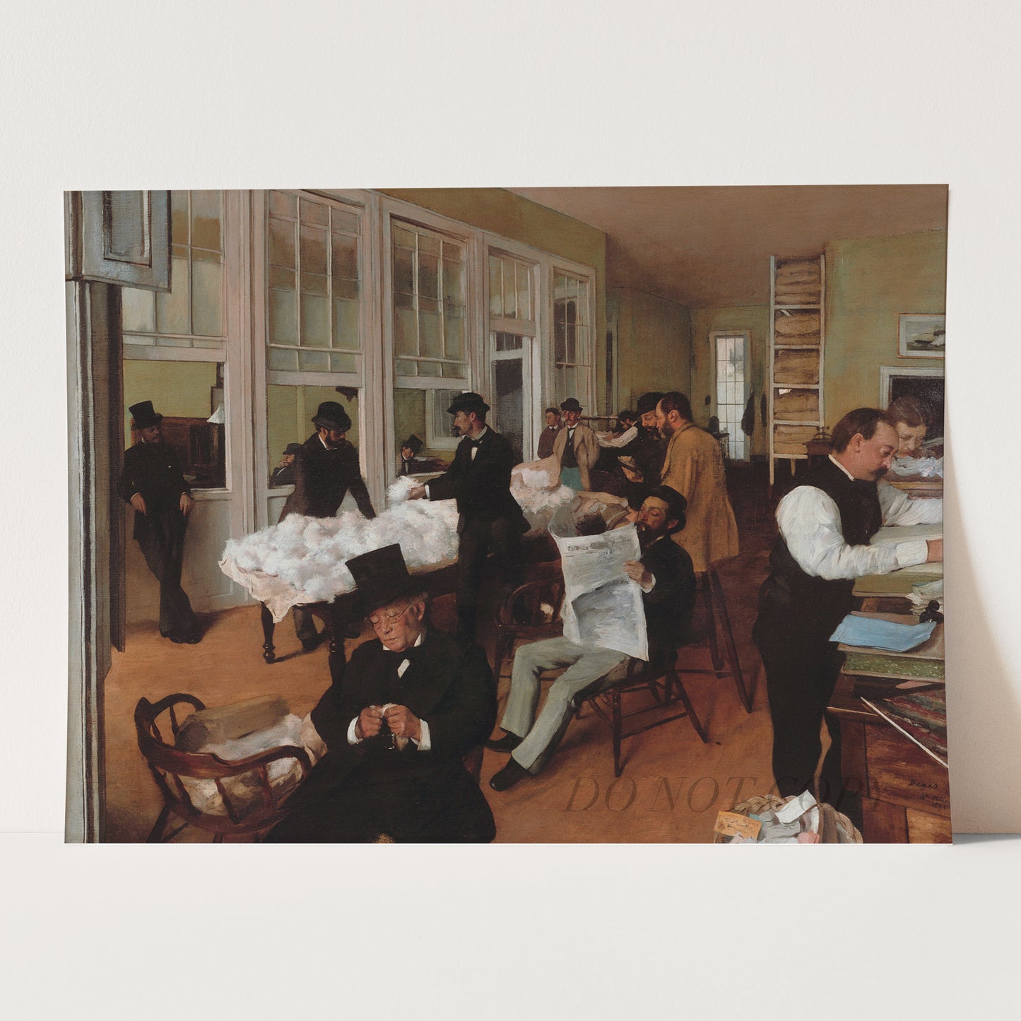A Cotton Office in New Orleans (1873) by Edgar Degas