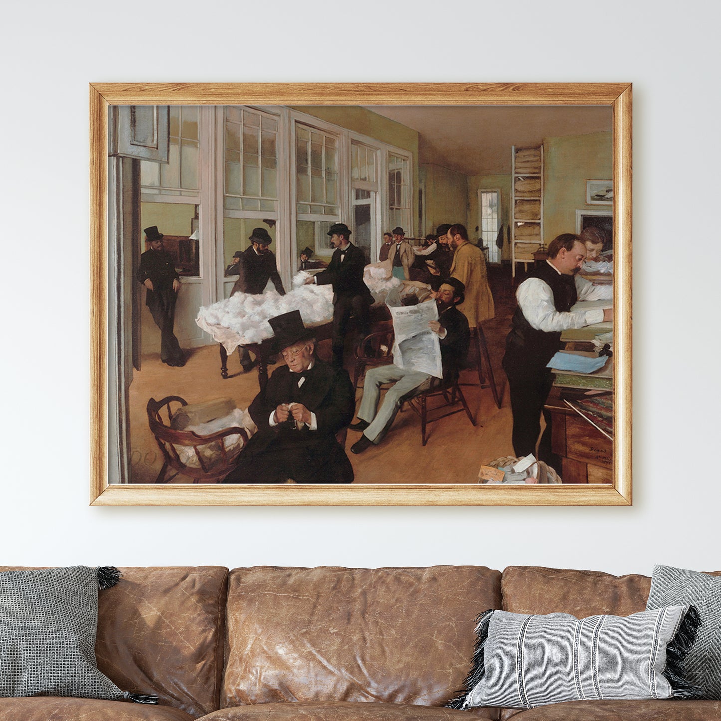 A Cotton Office in New Orleans (1873) by Edgar Degas