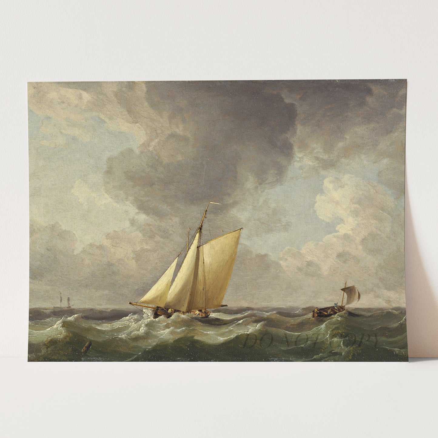 A Cutter in a Strong Breeze by Charles Brooking