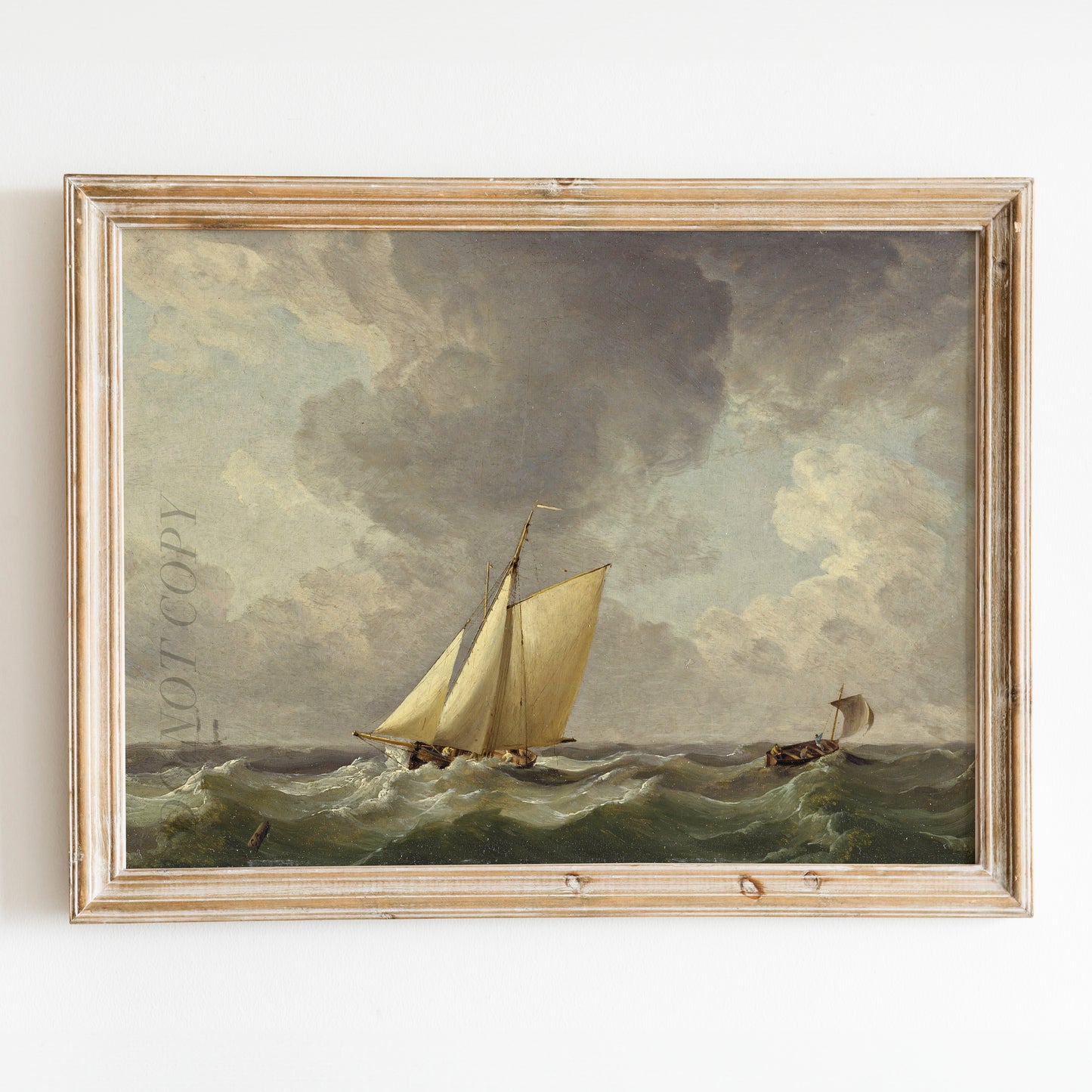 A Cutter in a Strong Breeze by Charles Brooking