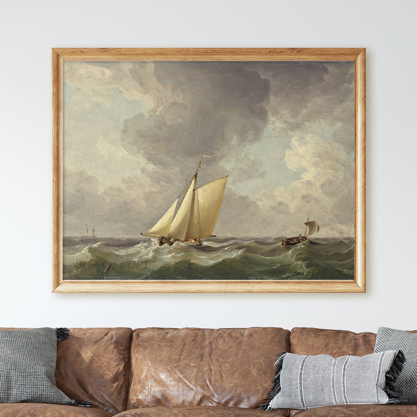 A Cutter in a Strong Breeze by Charles Brooking