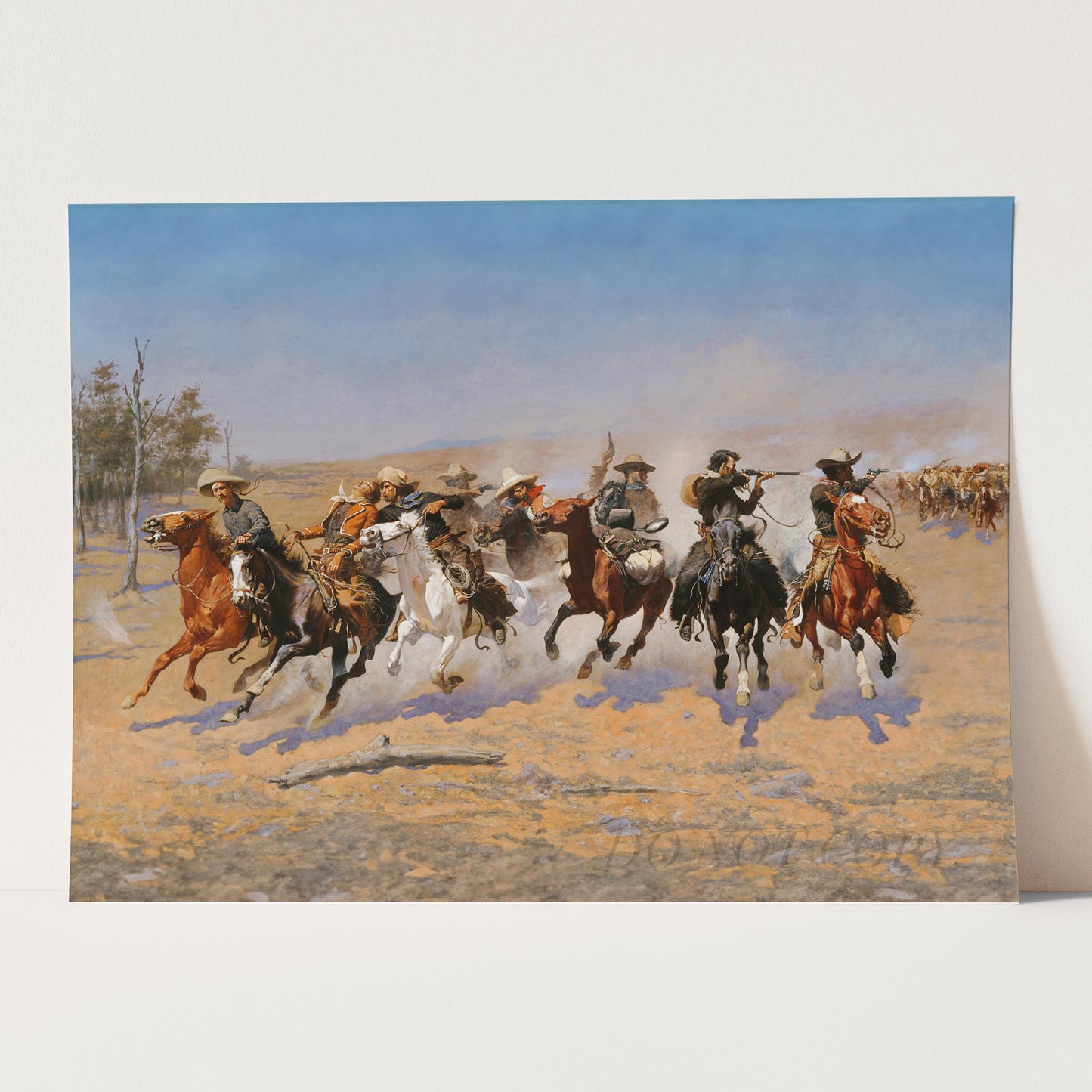 A Dash for the Timber by Frederic Remington