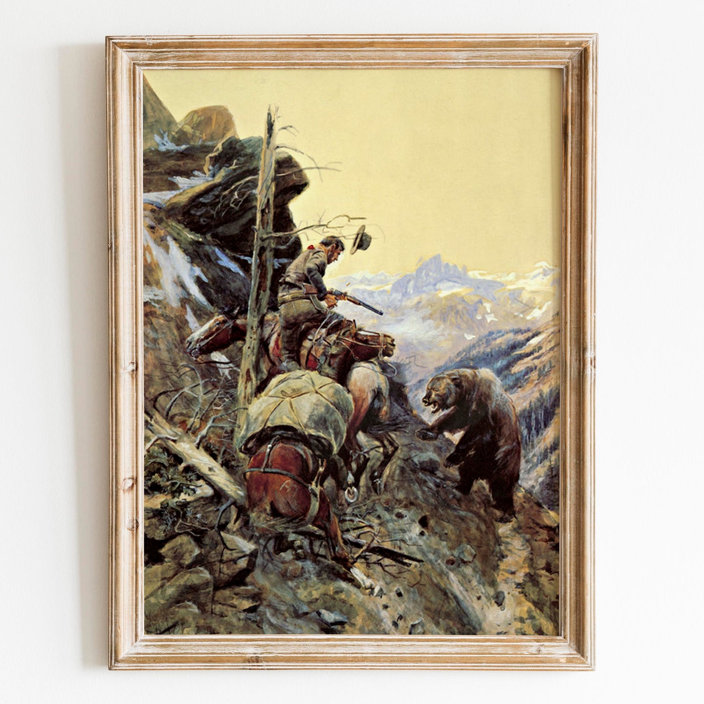 A Disputed Trail (1908) by Charles Marion Russell