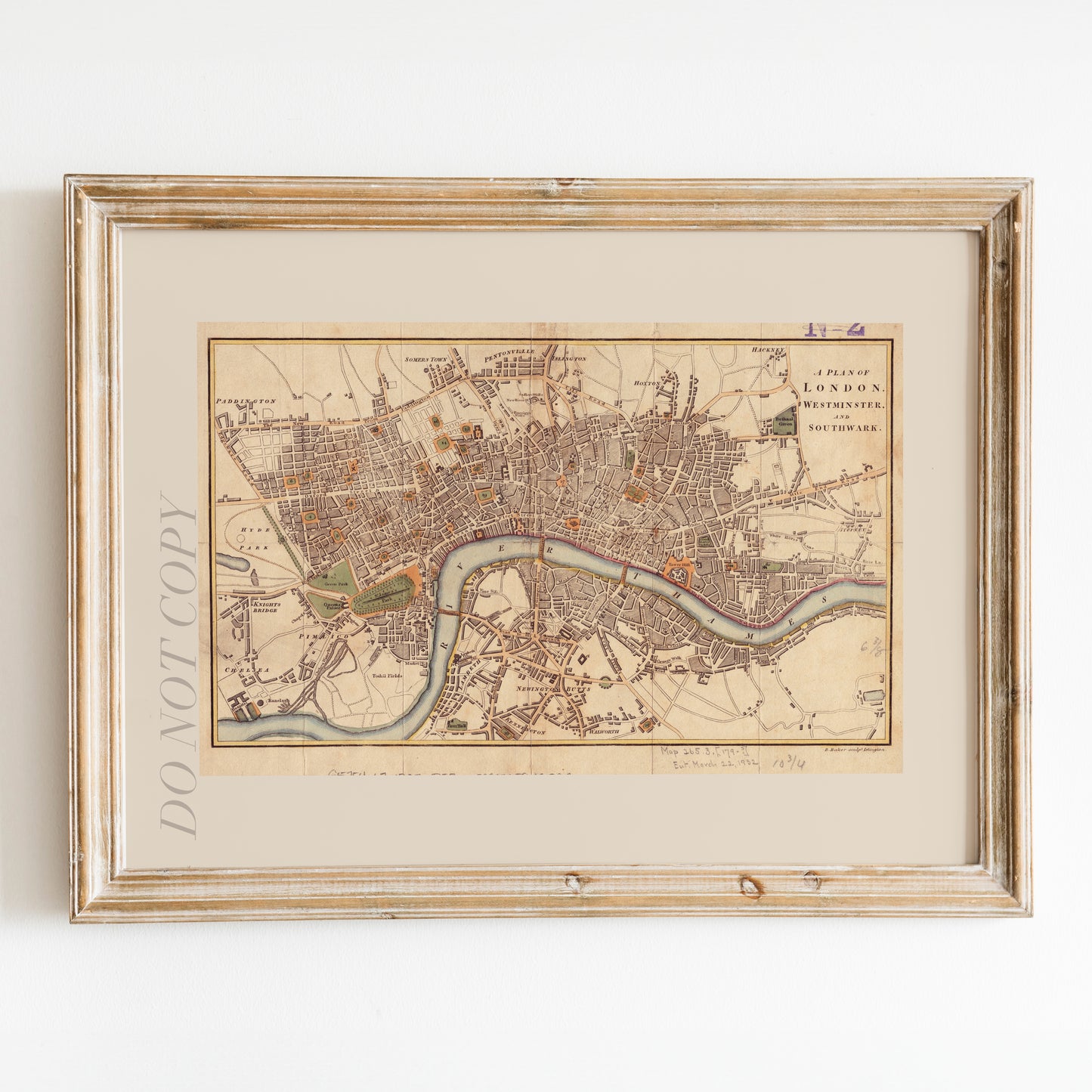 A Plan of London, Westminster, and Southwark