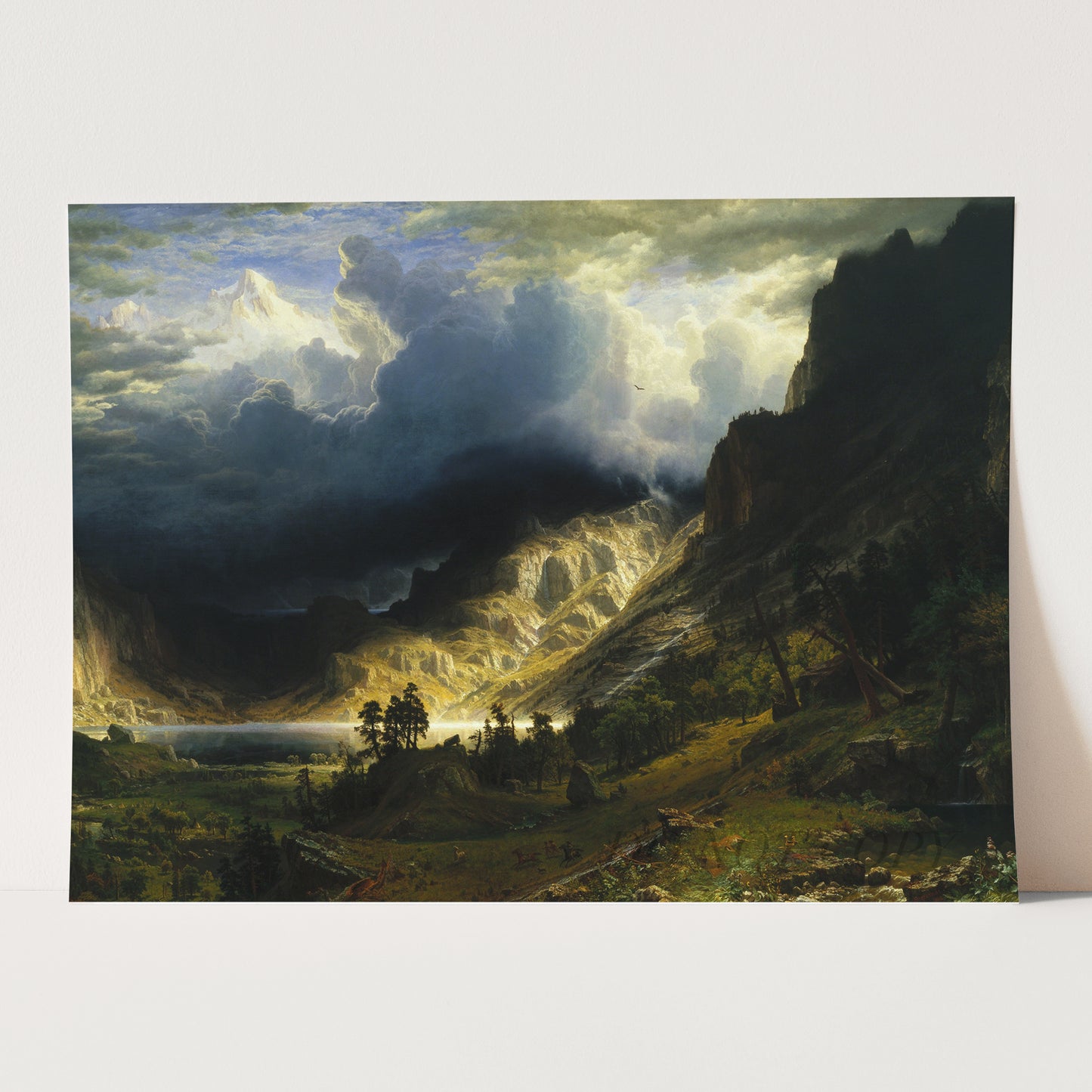 A Storm in the Rocky Mountains, Mt. Rosalie (1866) by Albert Bierstadt