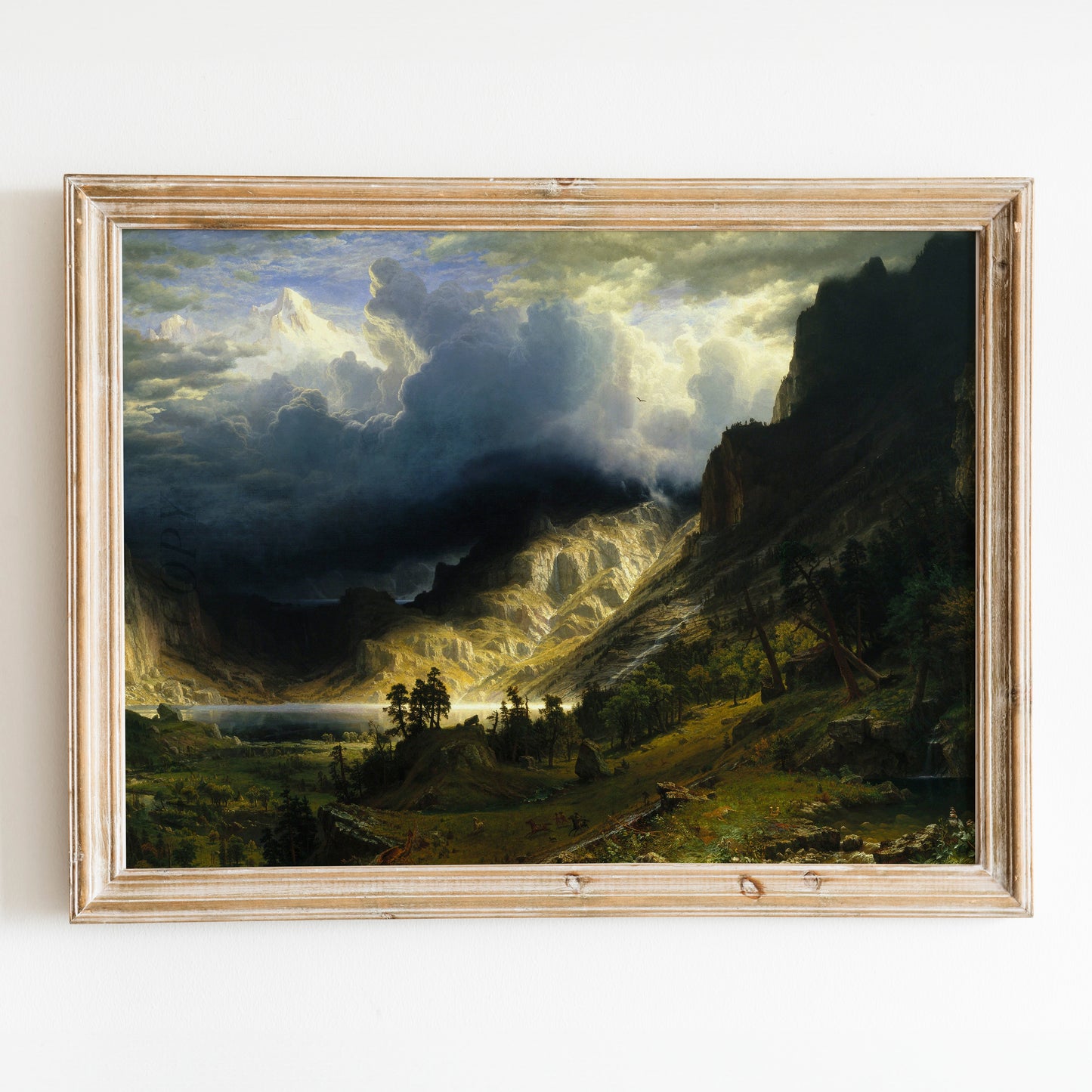 A Storm in the Rocky Mountains, Mt. Rosalie (1866) by Albert Bierstadt