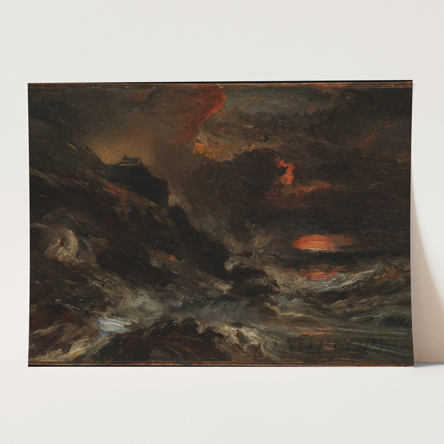 A Storm off the Normandy Coast by Eugène Isabey