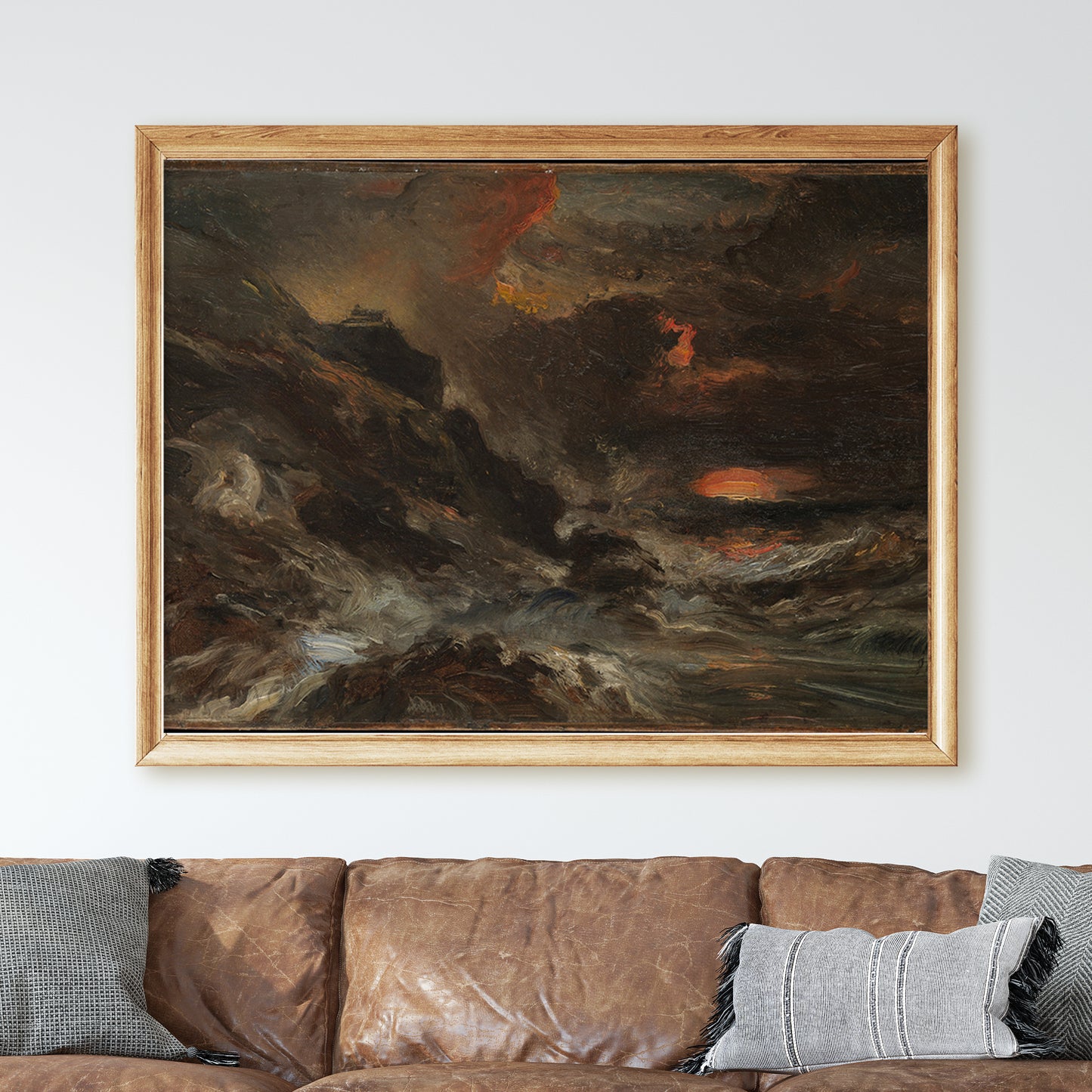A Storm off the Normandy Coast by Eugène Isabey