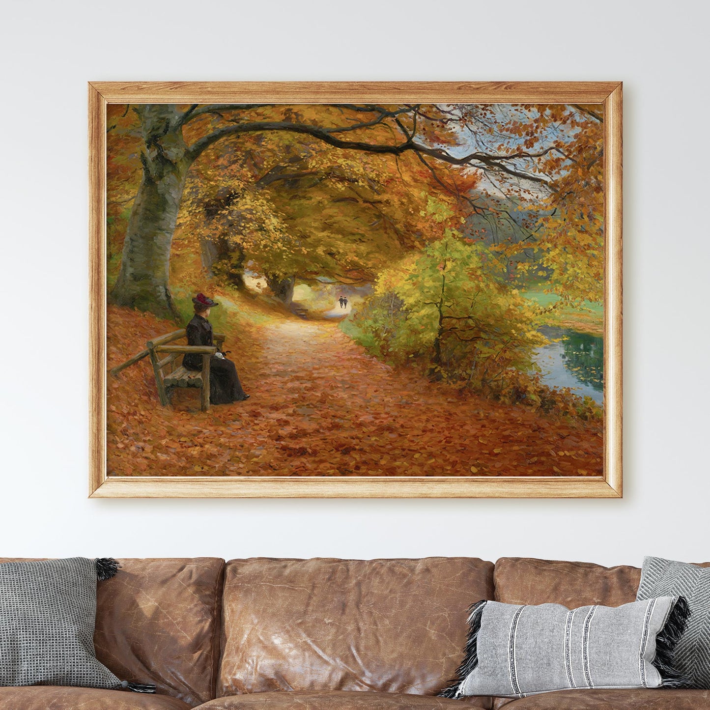 A Wooded Path in Autumn