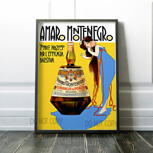 Amaro Montenegro Vintage Drinking Advertising
