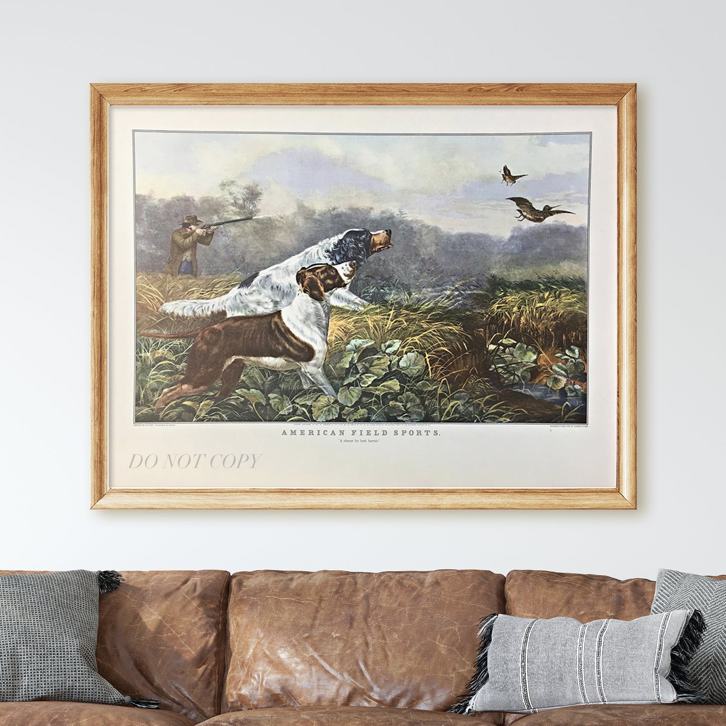 American Field Sports "A Chance for Both Barrels" by Currier & Ives 1857