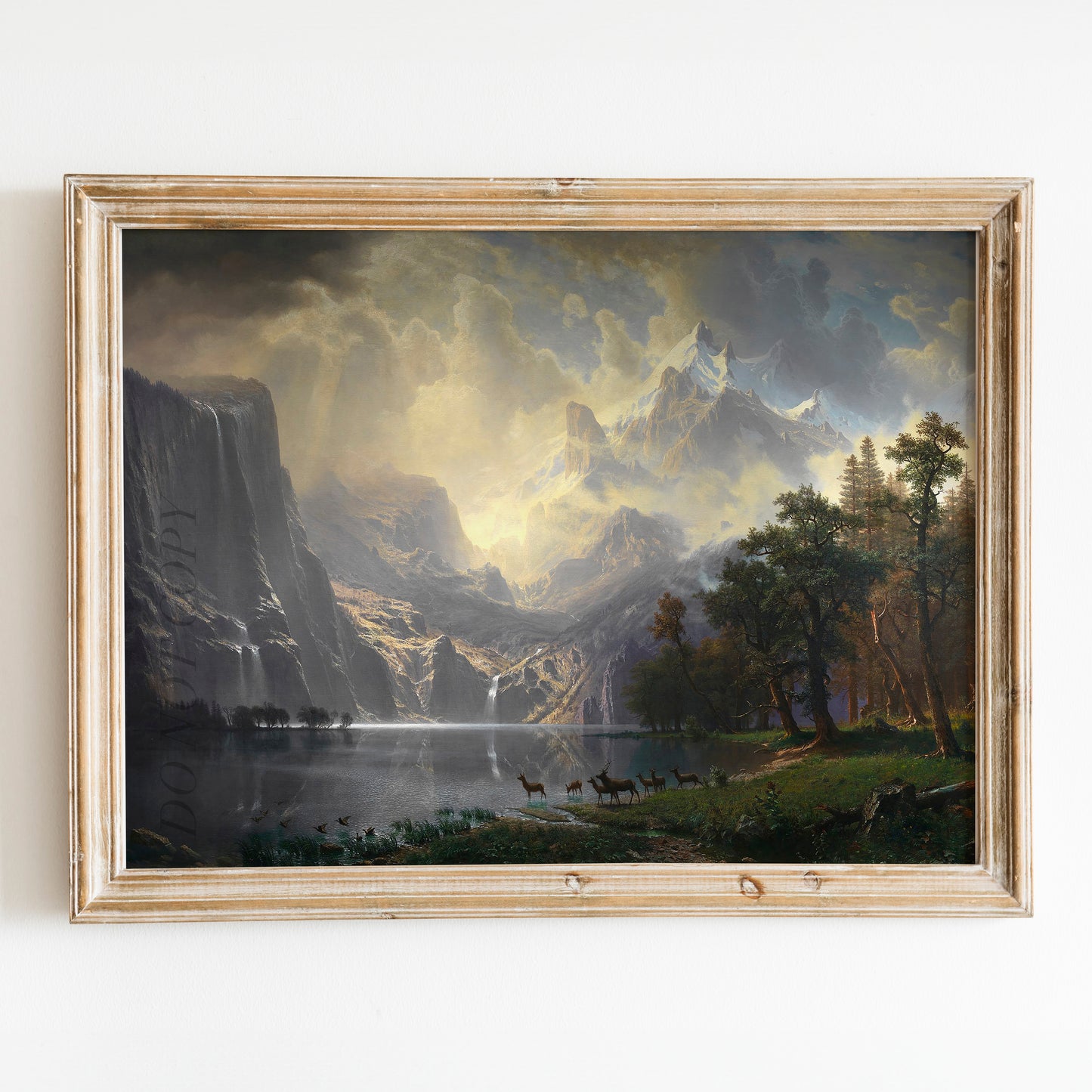 Among the Sierra Nevada, California (1868) by Albert Bierstadt