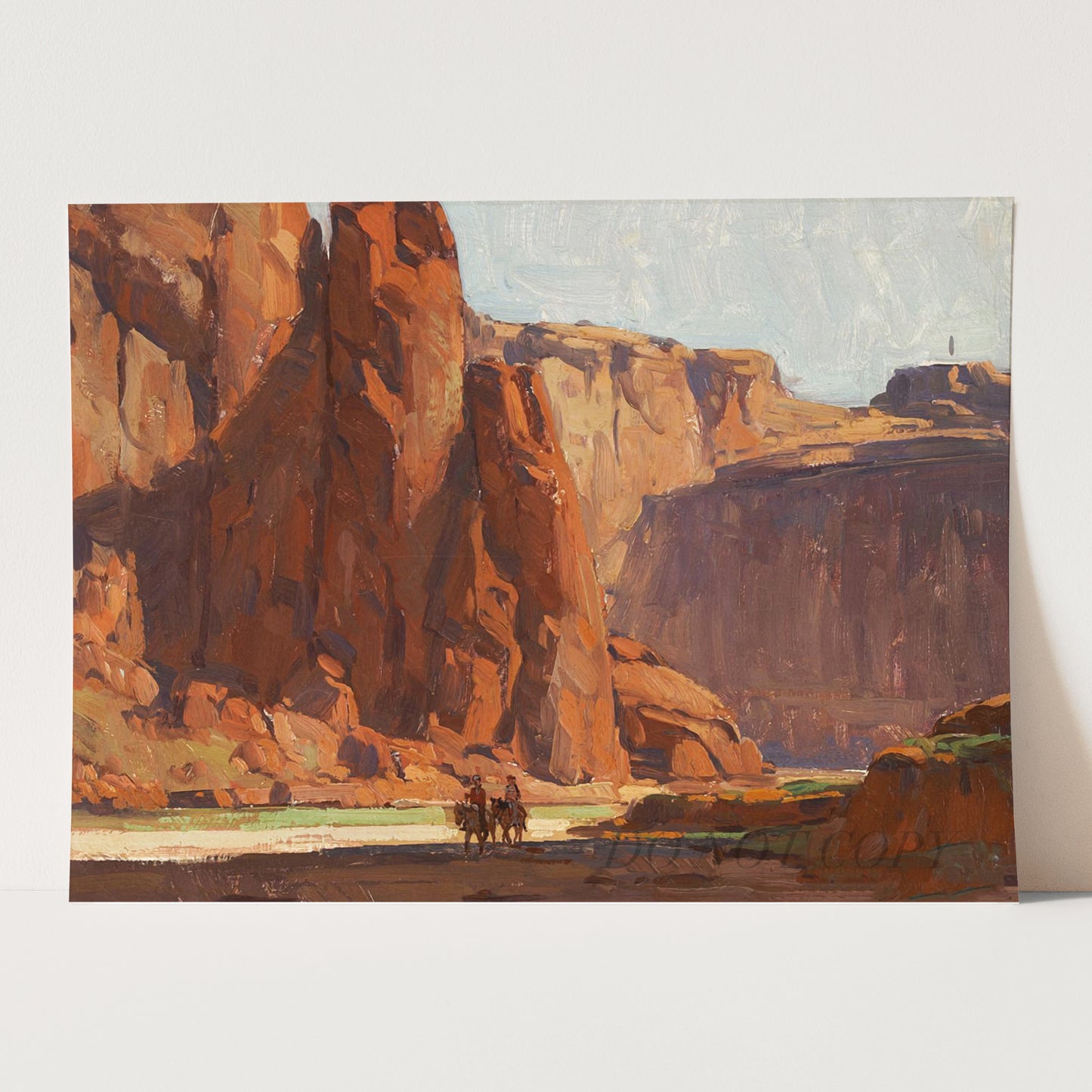 Arizona Canyon Horseback Riders (de Chelly) by Edgar Payne