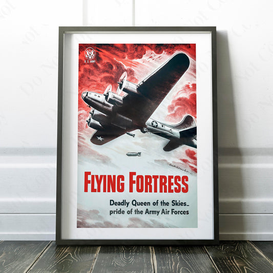 B17 Flying Fortress World War Two Poster