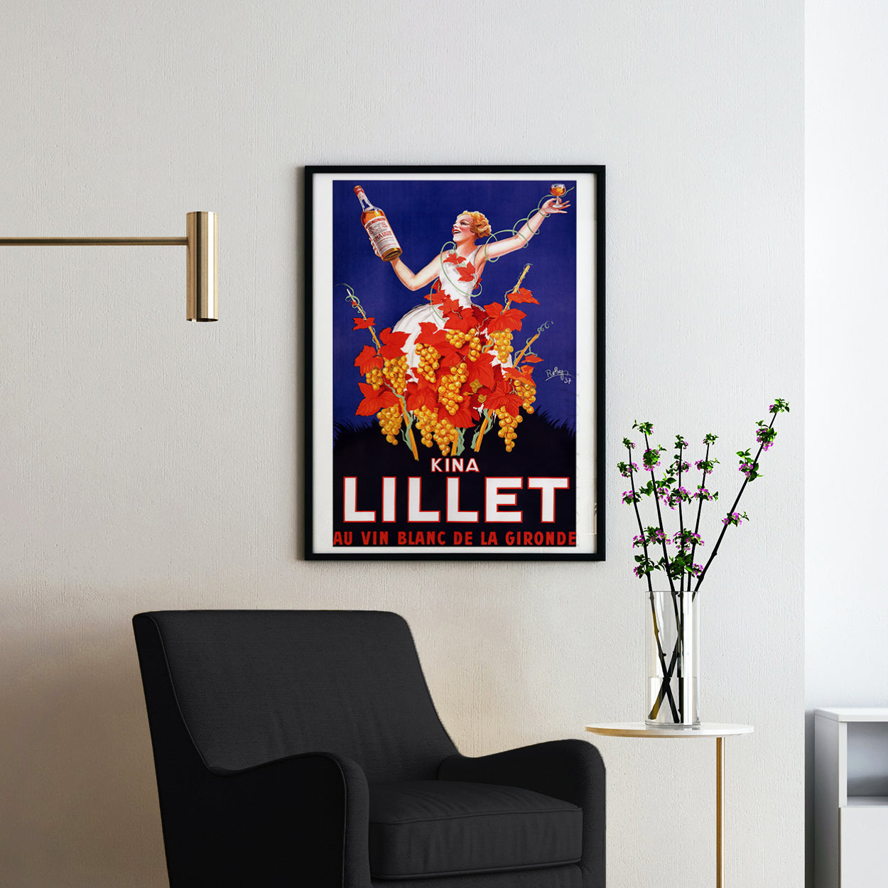 Kina Lillet (1937) Vintage Wine Poster by Robys