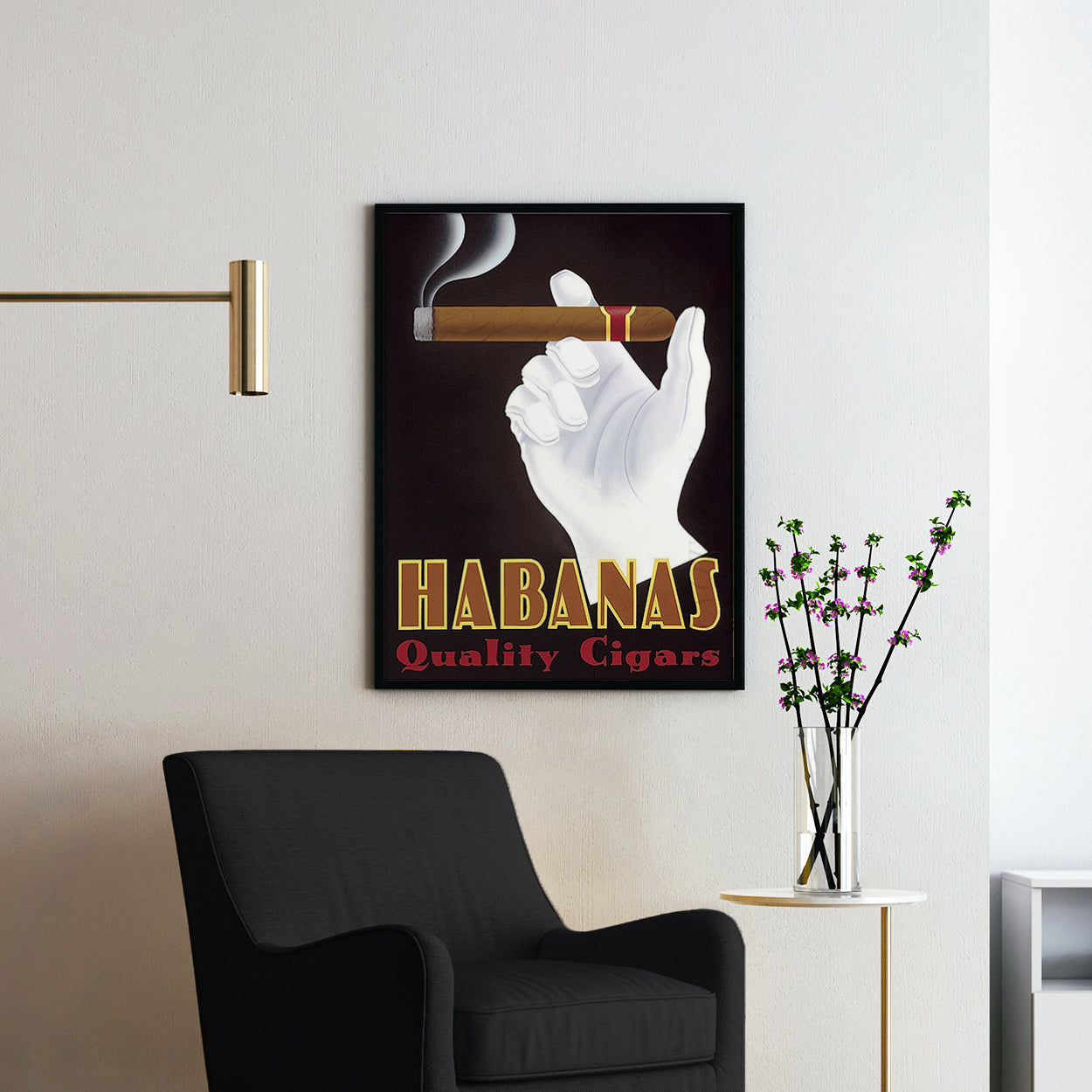 Habanas Quality Cigars Vintage Poster