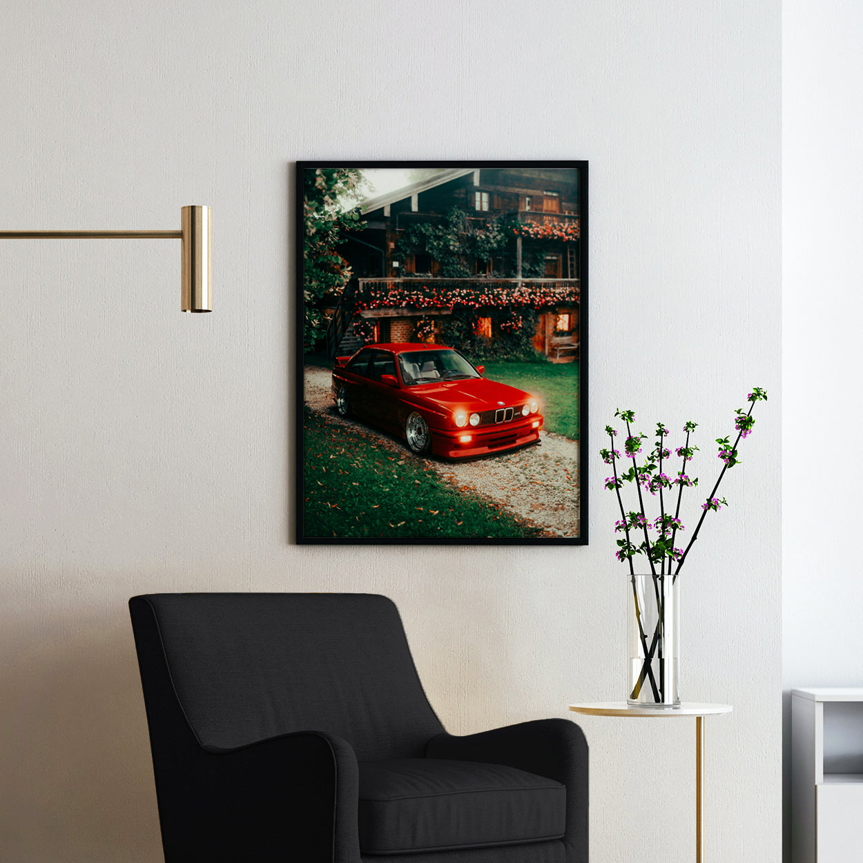 Vintage Red BMW