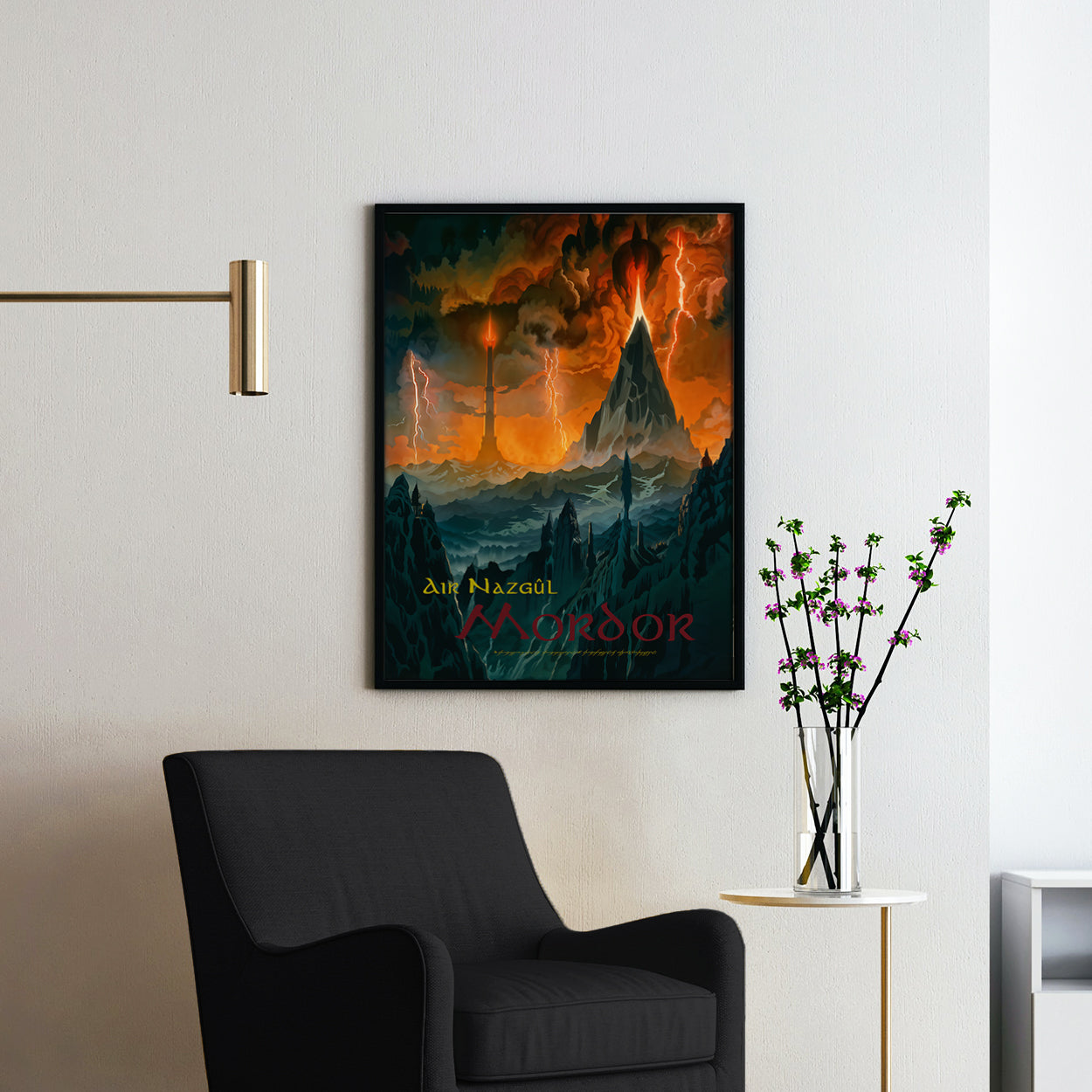 Vintage Mordor Travel Poster