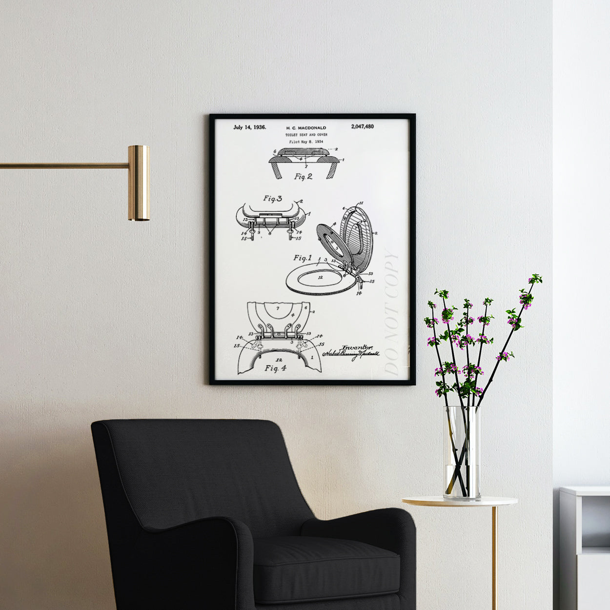 Toilet Seat Blueprint Patent