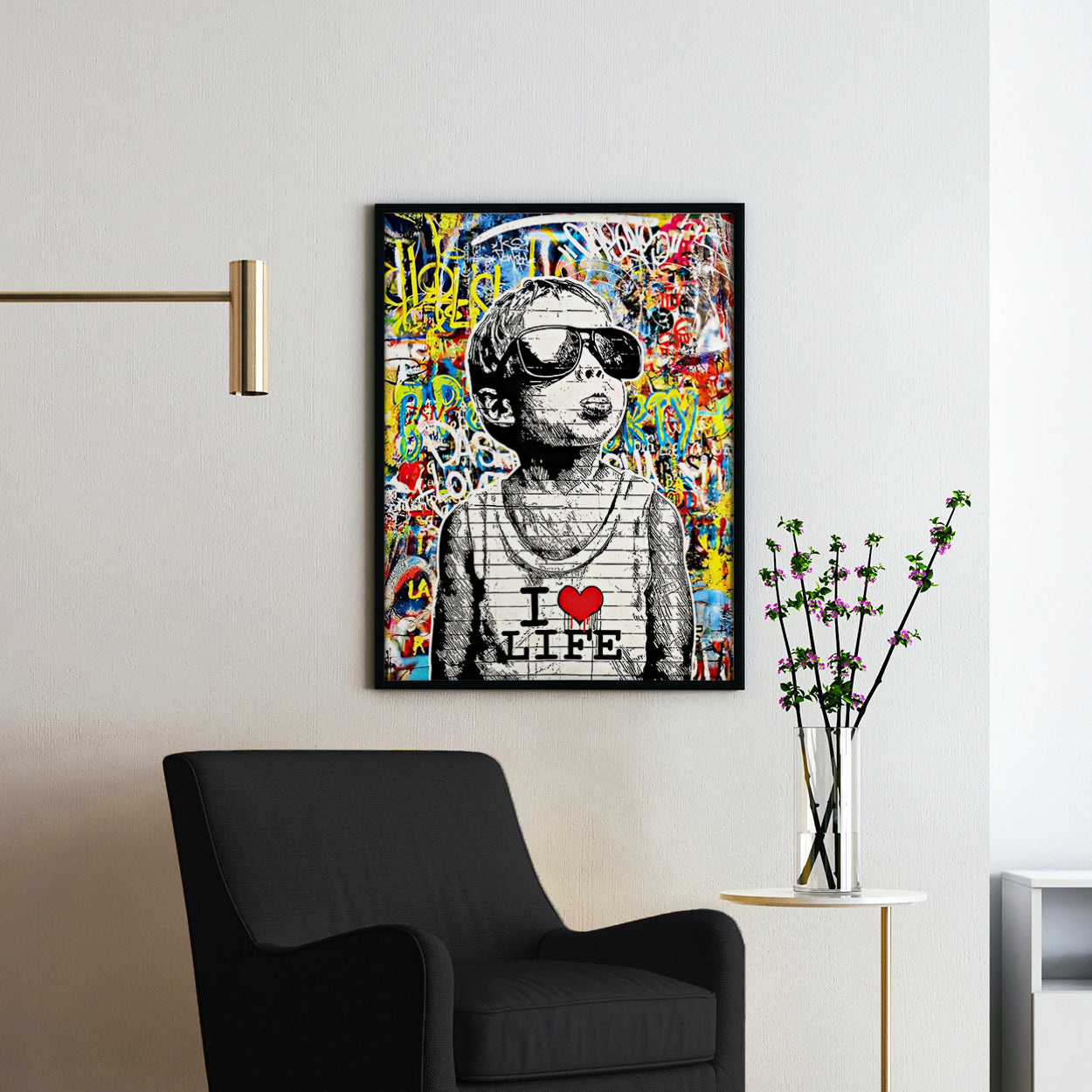 I Love Life Boy Banksy