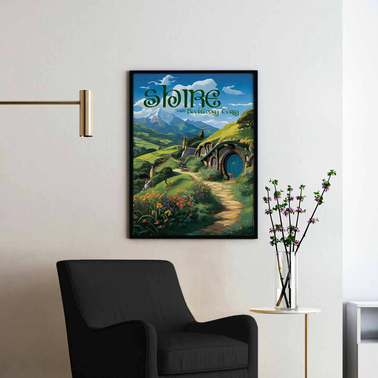 Vintage Shire Travel Poster