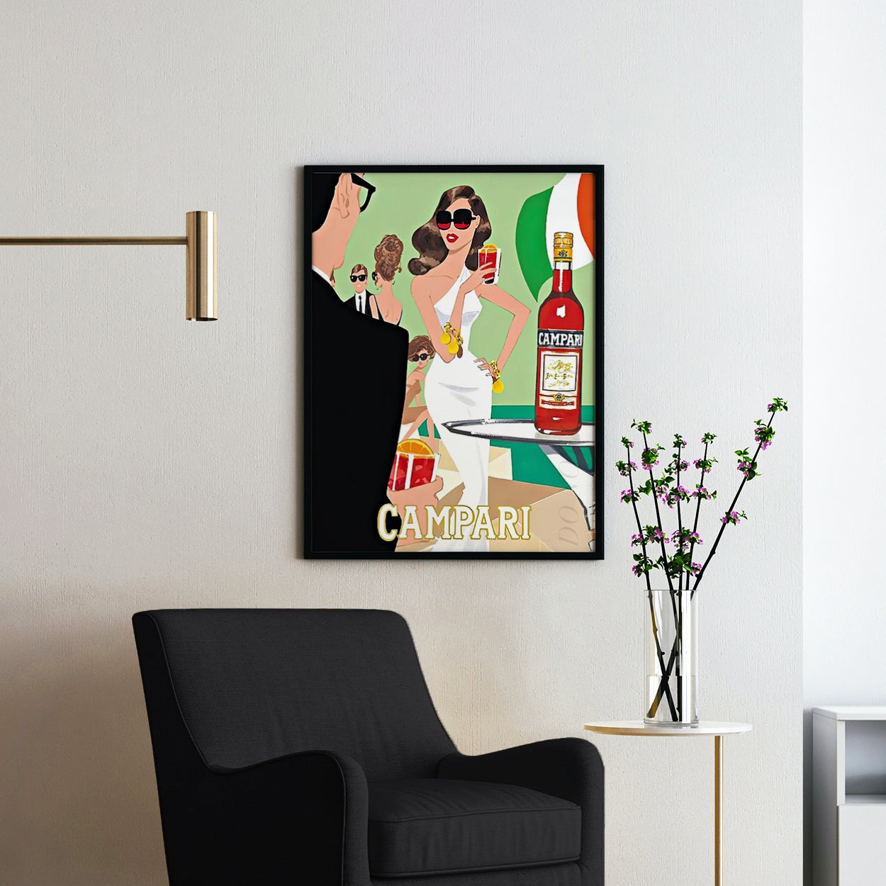 Campari Aperitif, Vintage Advertising Poster