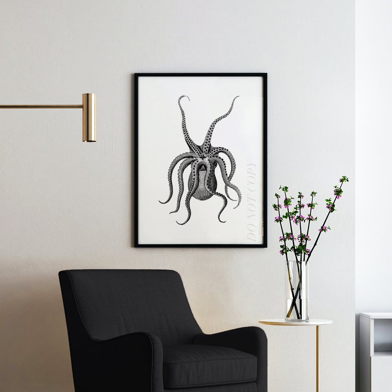 Eight Armed Cuttlefish Illustration