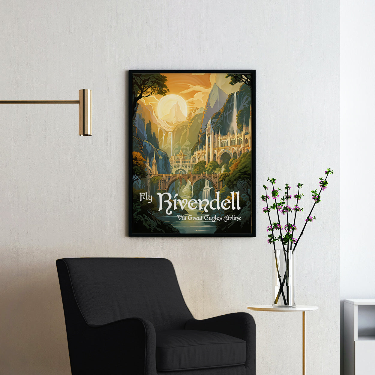 Vintage Rivendell Travel Poster