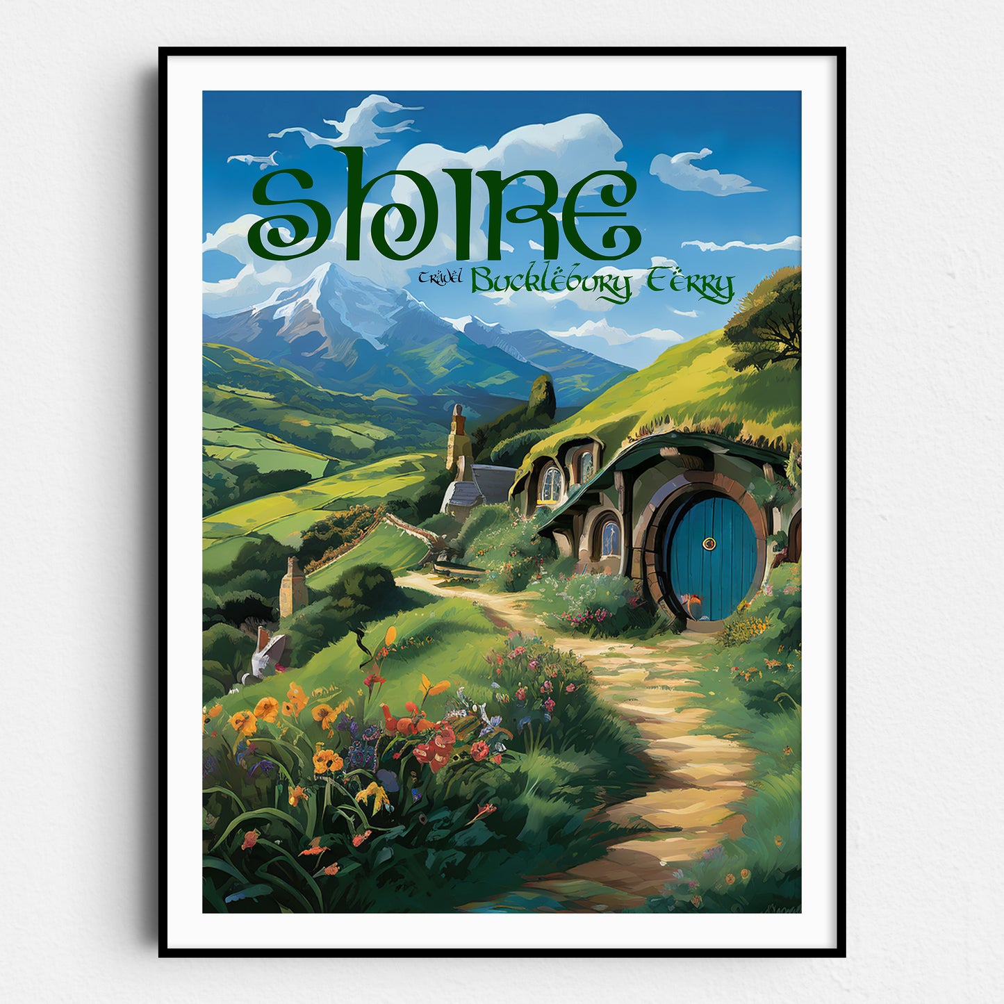 Vintage Shire Travel Poster