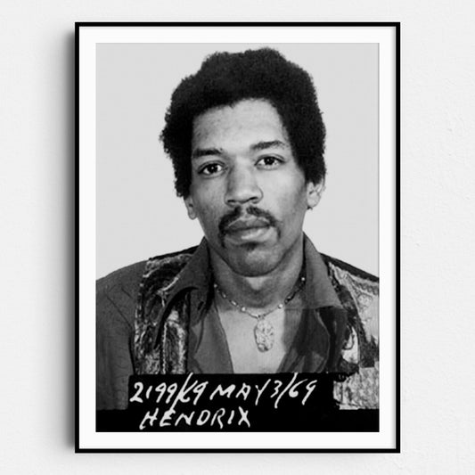 Jimi Hendrix Prison Mug Shot