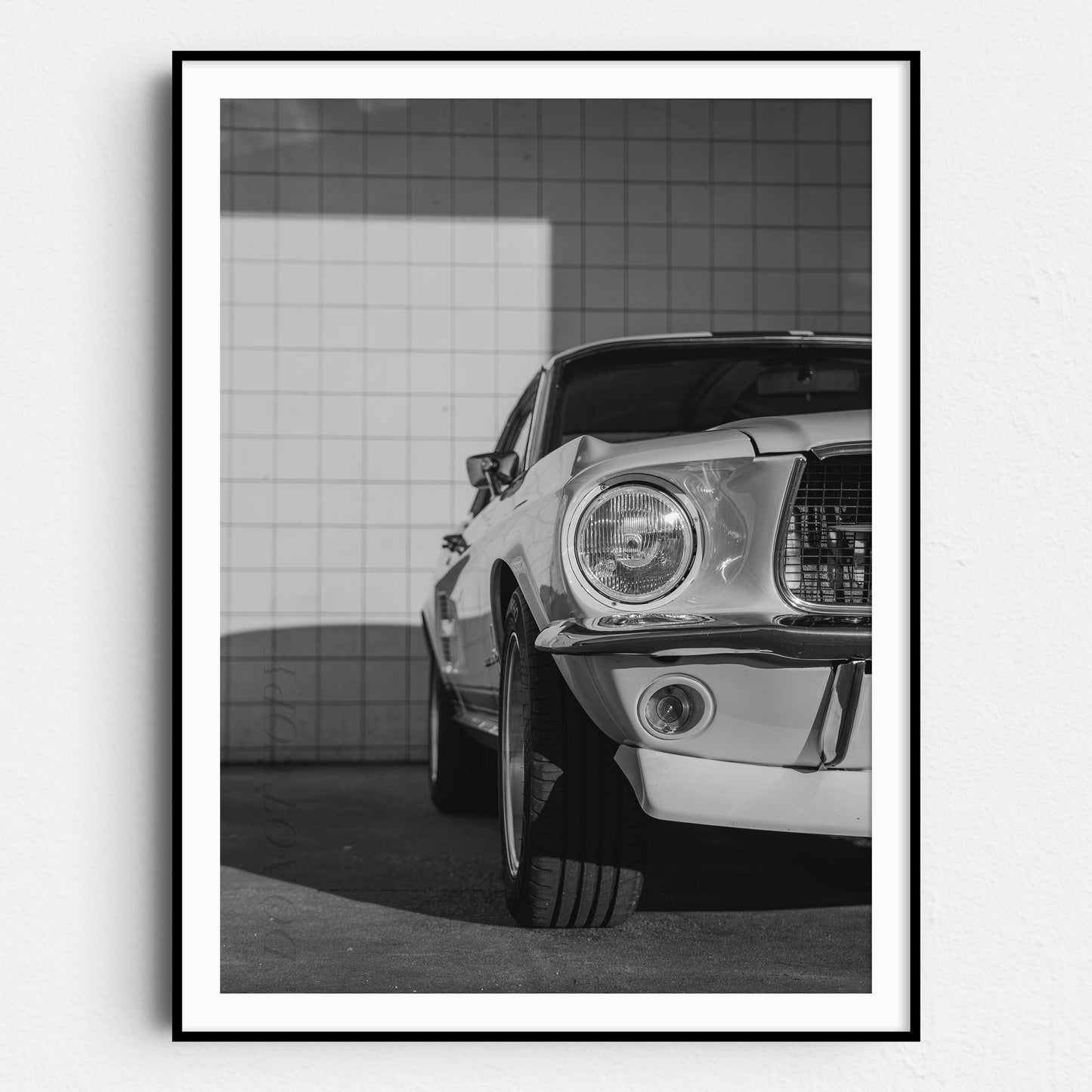 Vintage Ford Mustang Shelby GT500 Front View