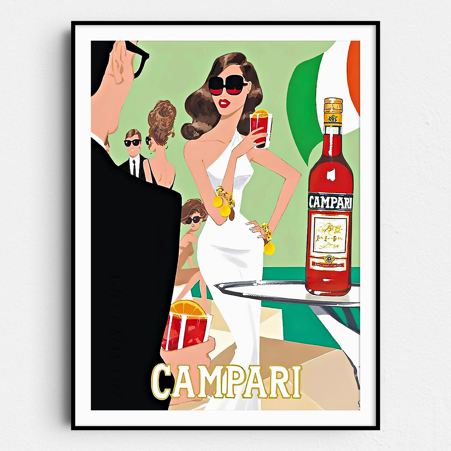 Campari Aperitif, Vintage Advertising Poster