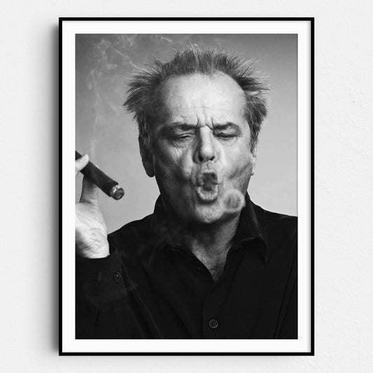 Jack Nicholson Smoking A Cigar - Smoke Ring