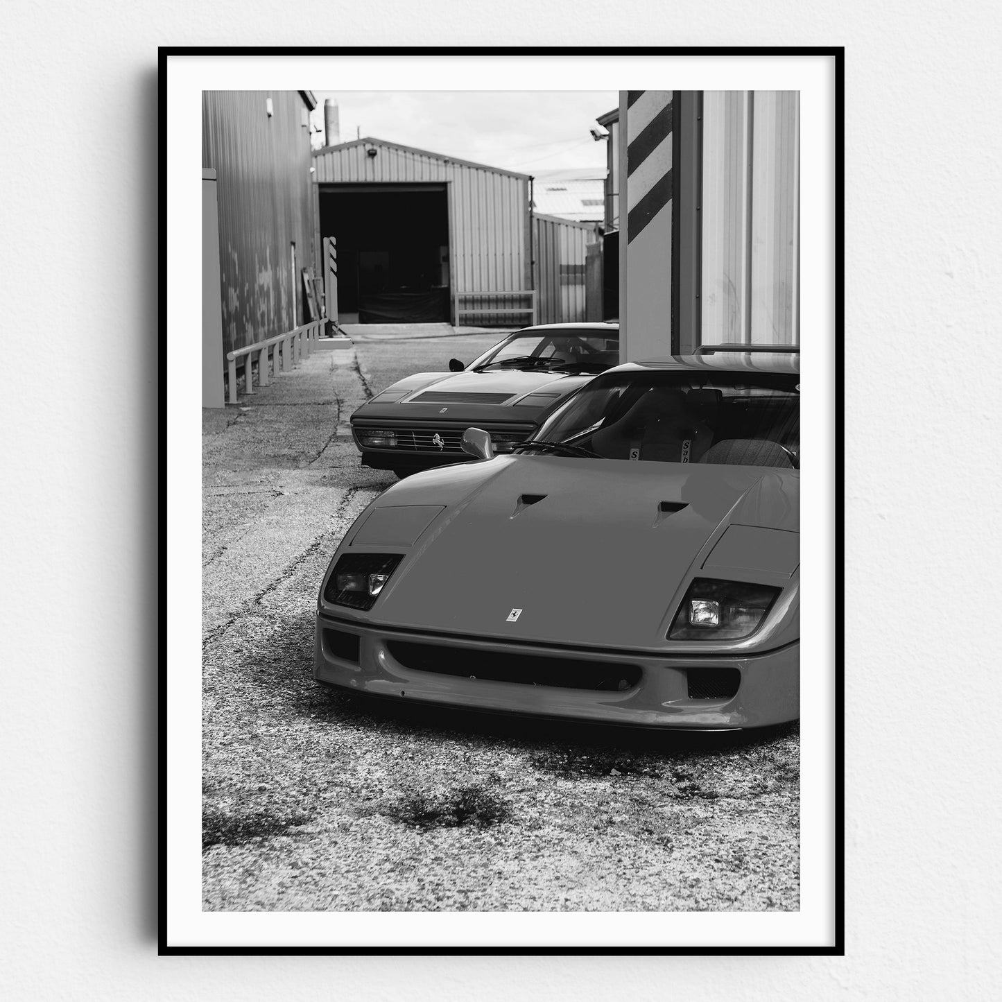 Vintage Ferraris Black & White