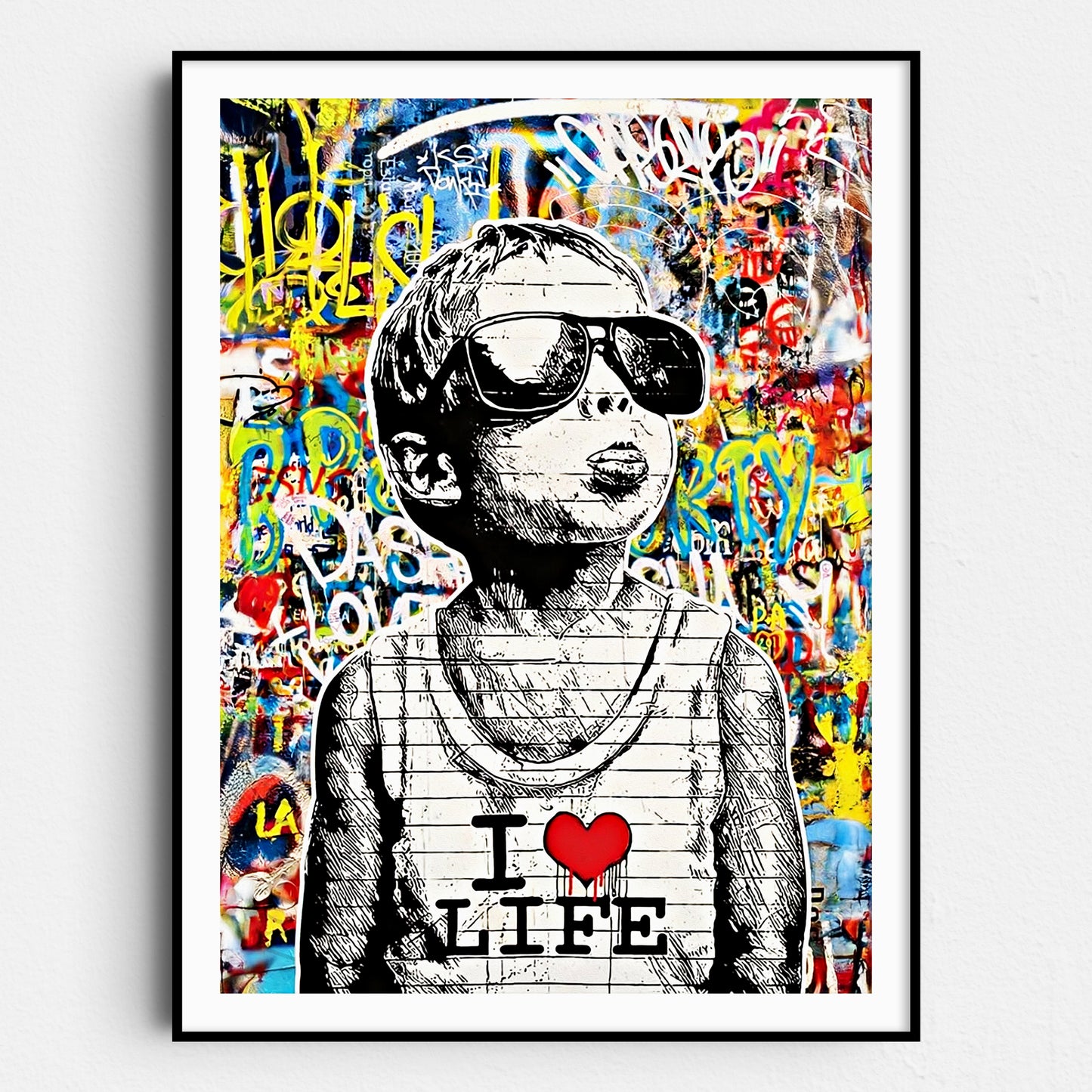 I Love Life Boy Banksy