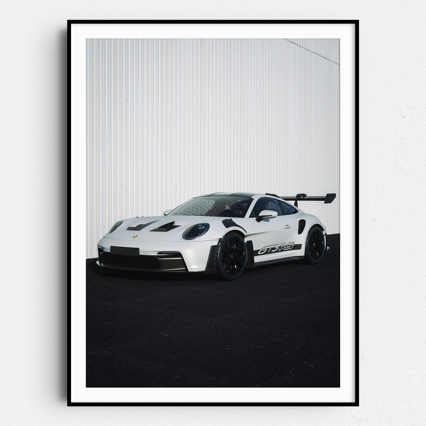 White and Black Porsche GT3 RS