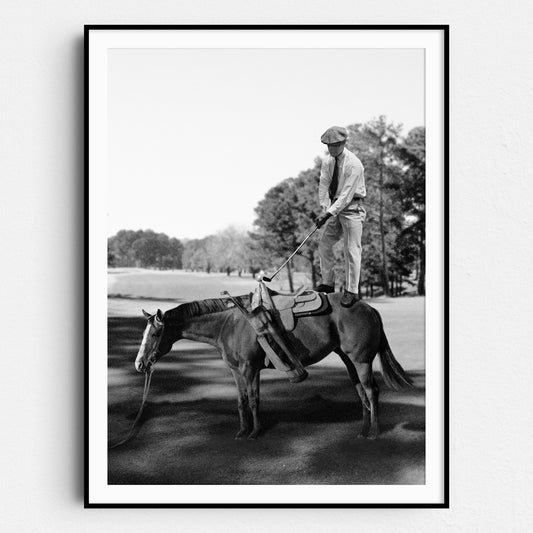 Golfing On Top Of Horse