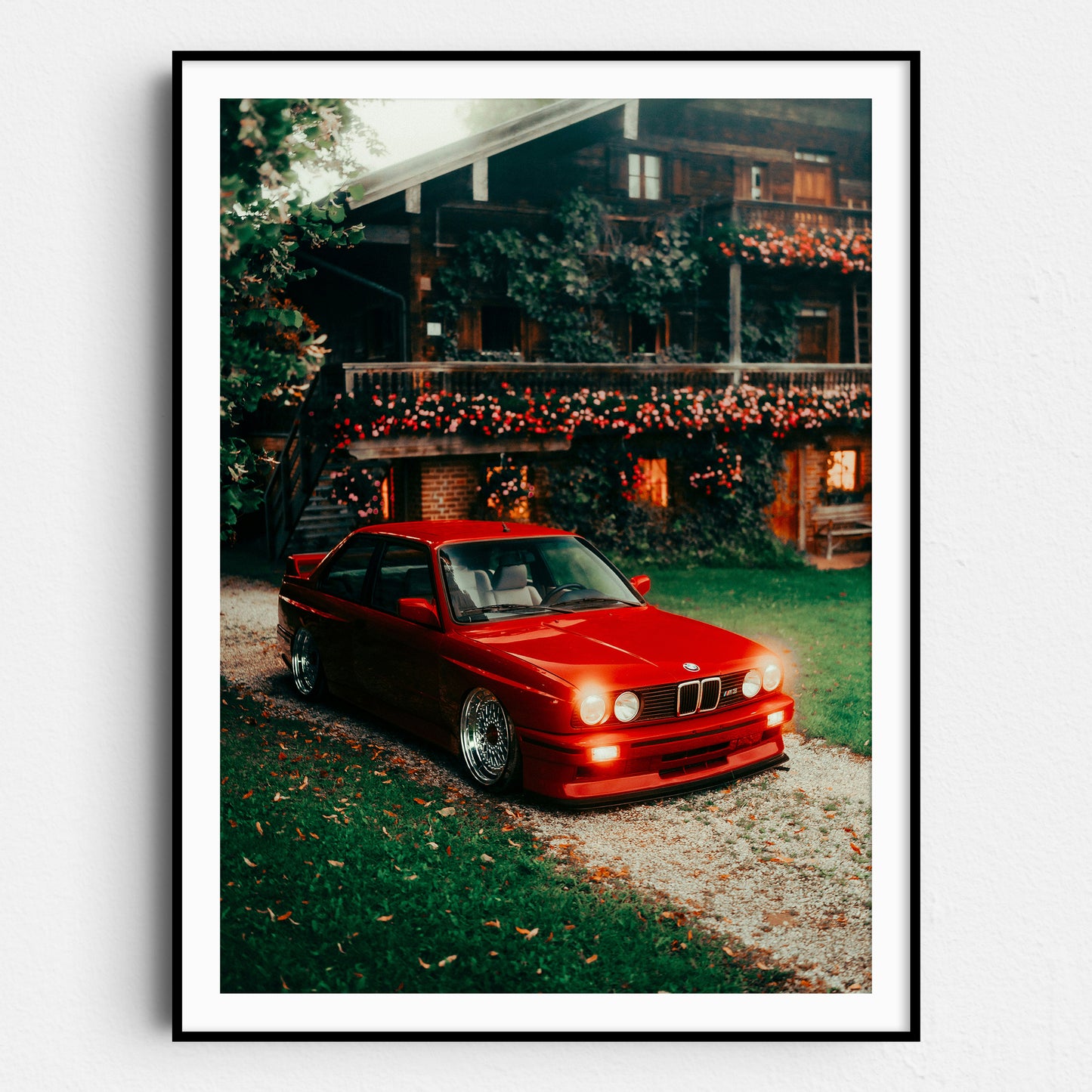 Vintage Red BMW
