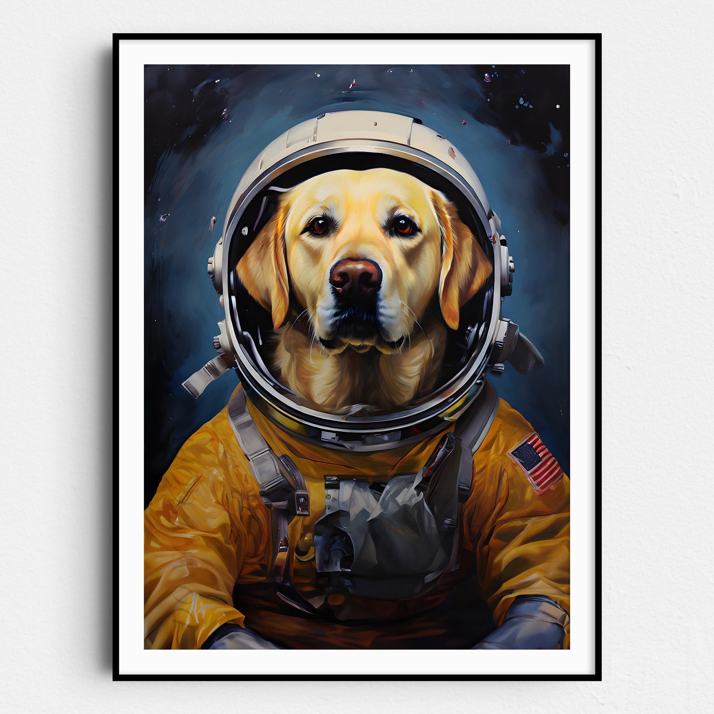 Yellow Labrador Astronaut