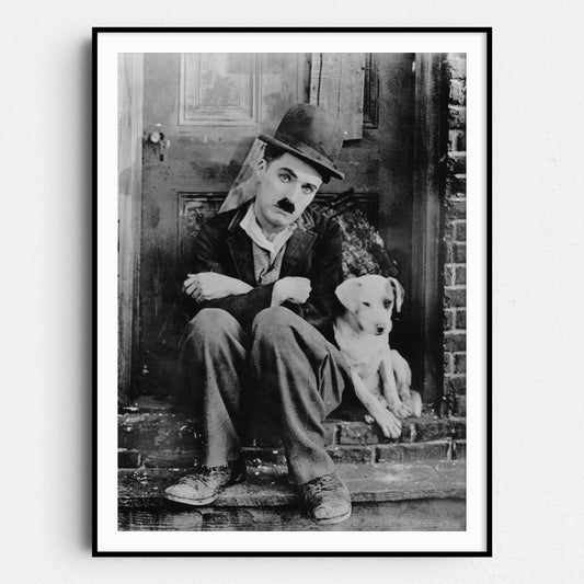Charlie Chaplin With Dog In A Dog's Life