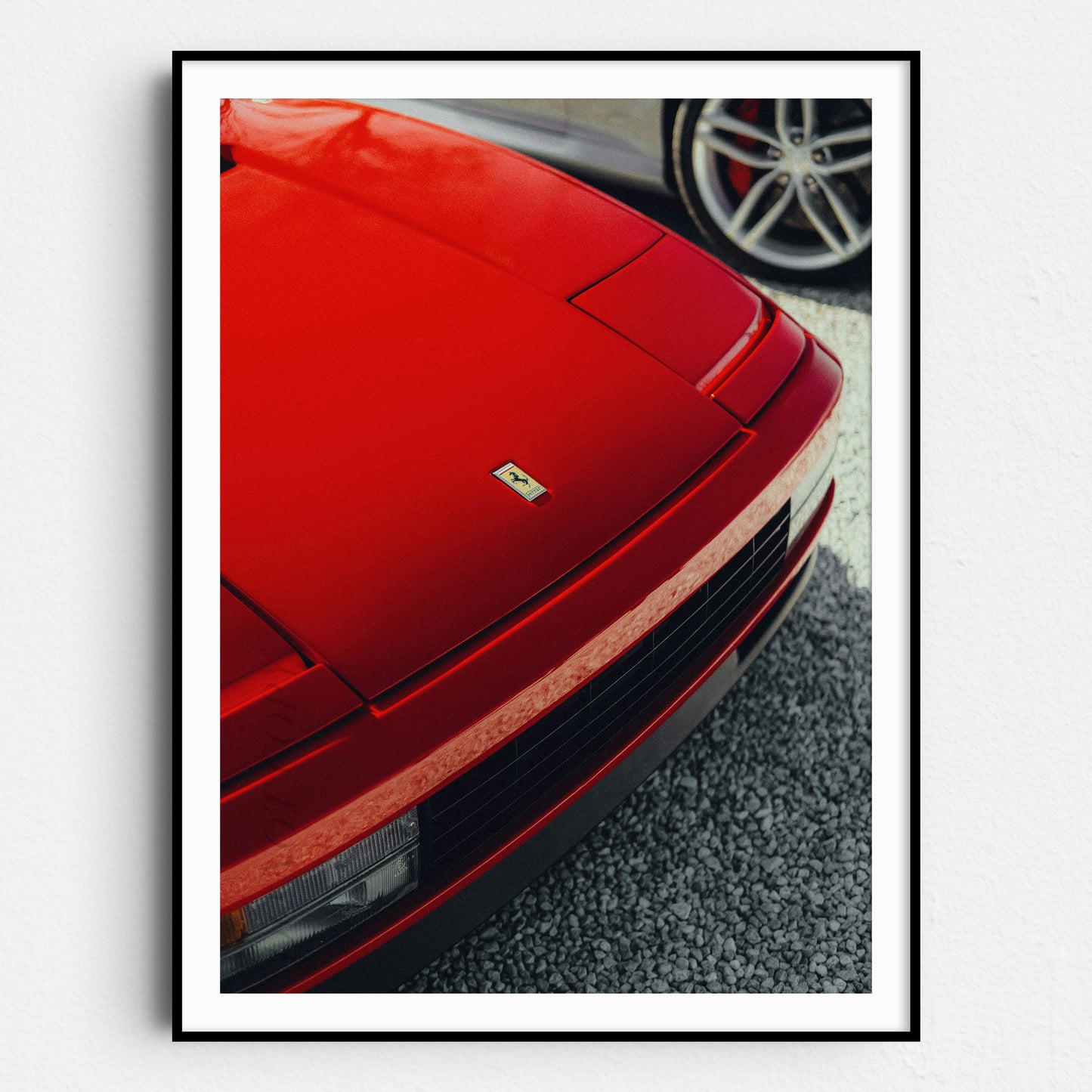 Vintage Red Ferrari Hood