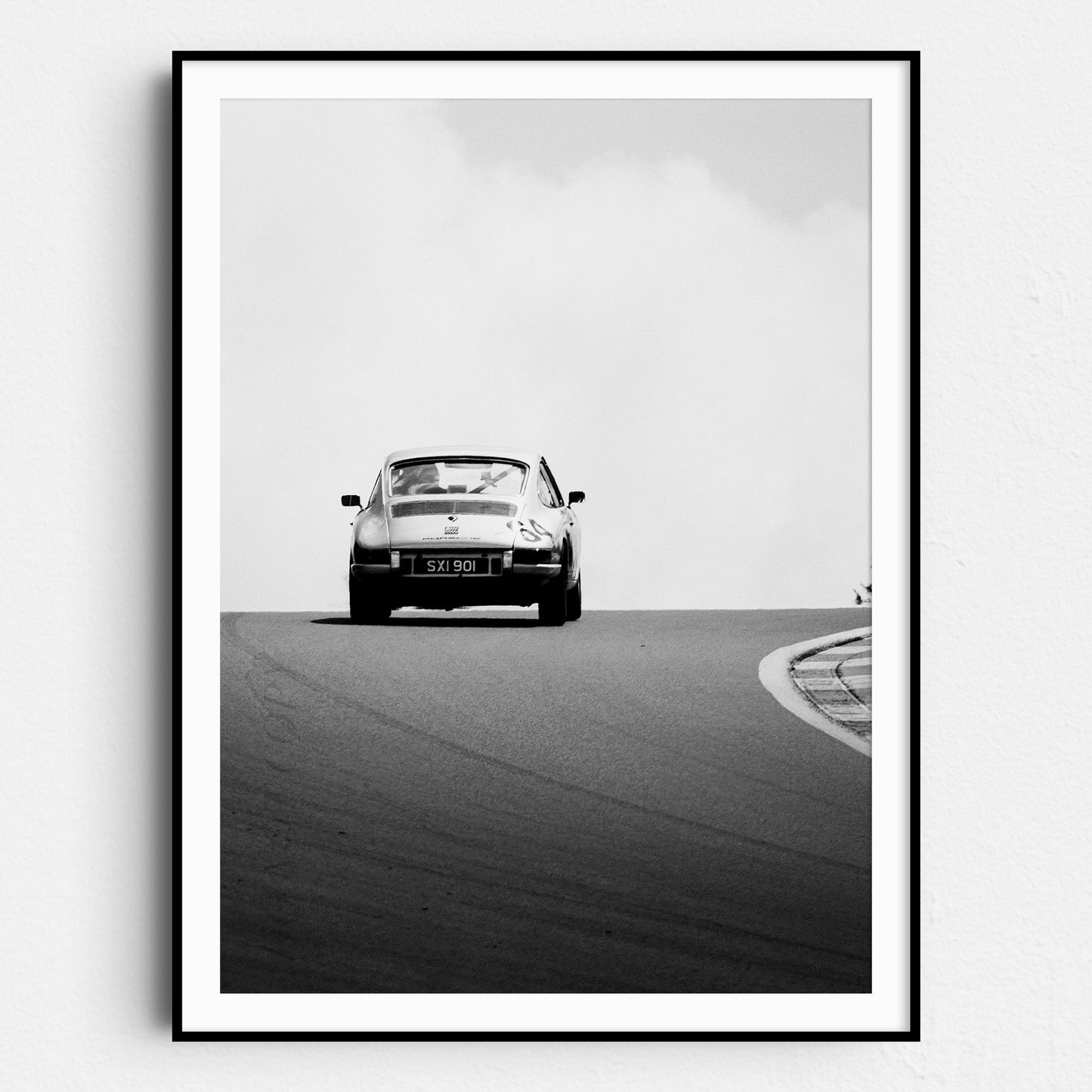 Vintage Porsche 911 On Race Track