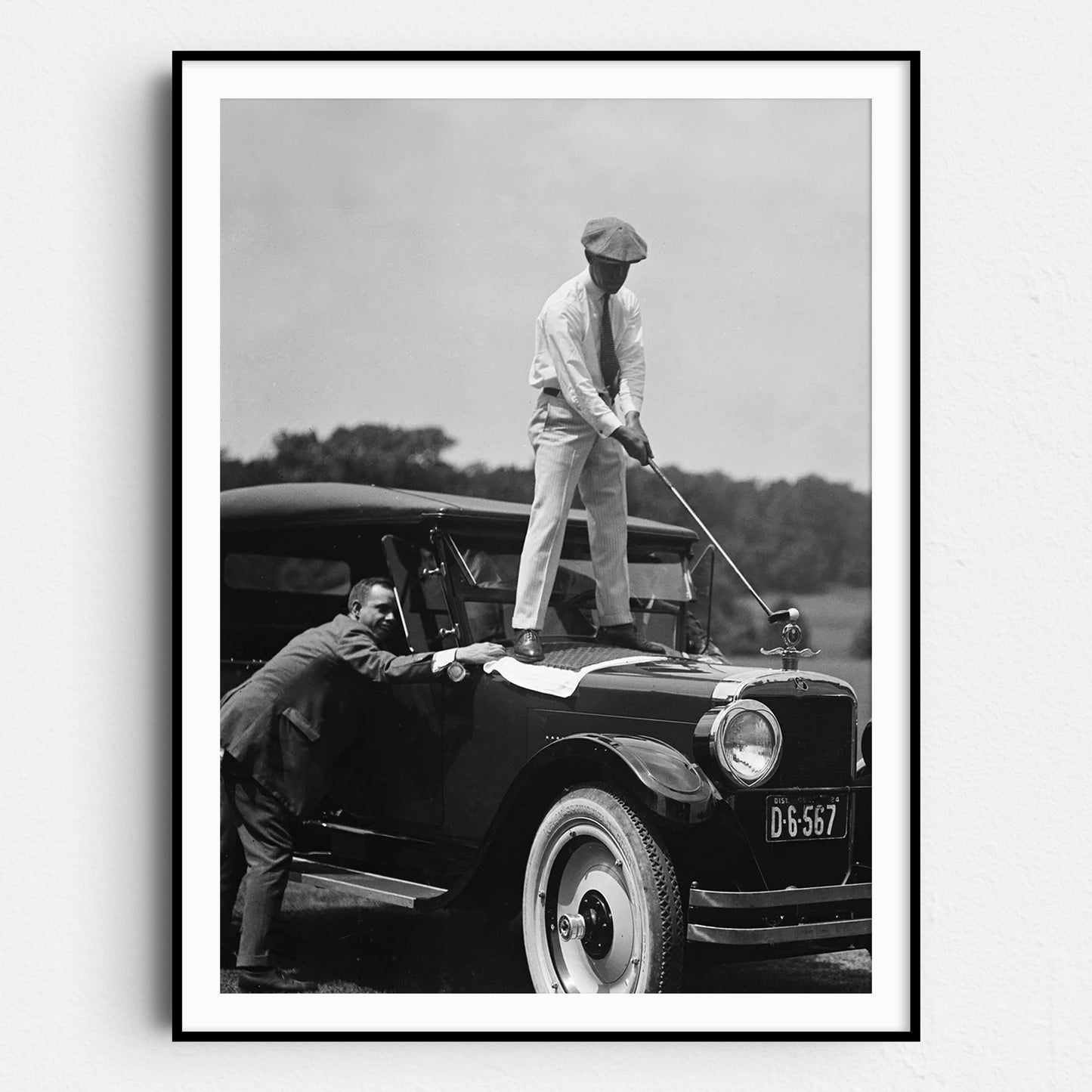 Golfing On Top Of Car