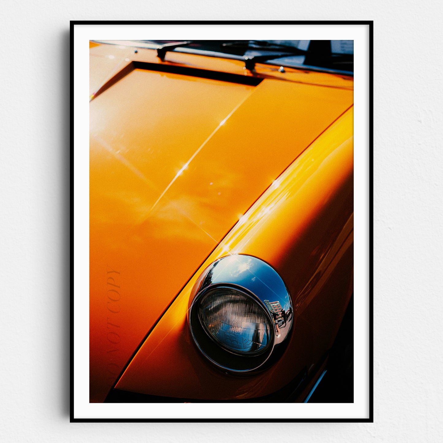 Vintage Orange Porsche 911 Light