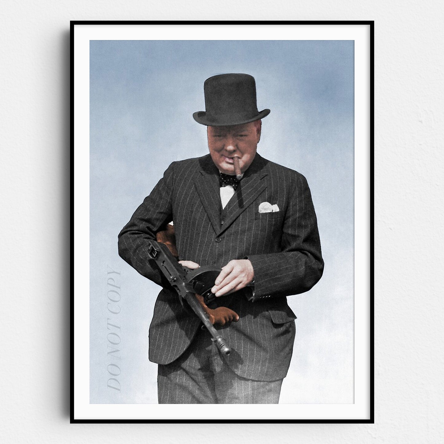 Winston Churchill Tommy Gun