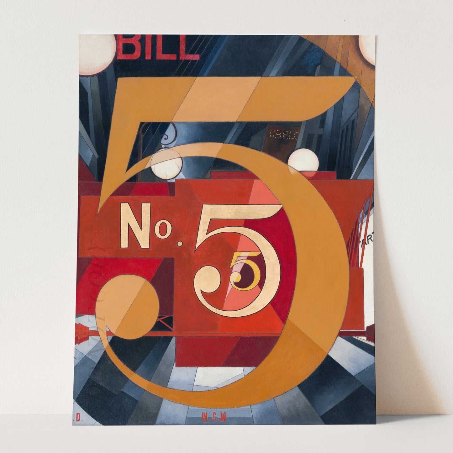 I Saw the Figure 5 in Gold (1928) by Charles Demuth
