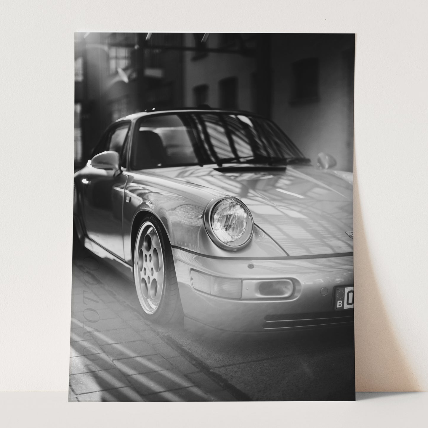 Vintage Silver Porsche