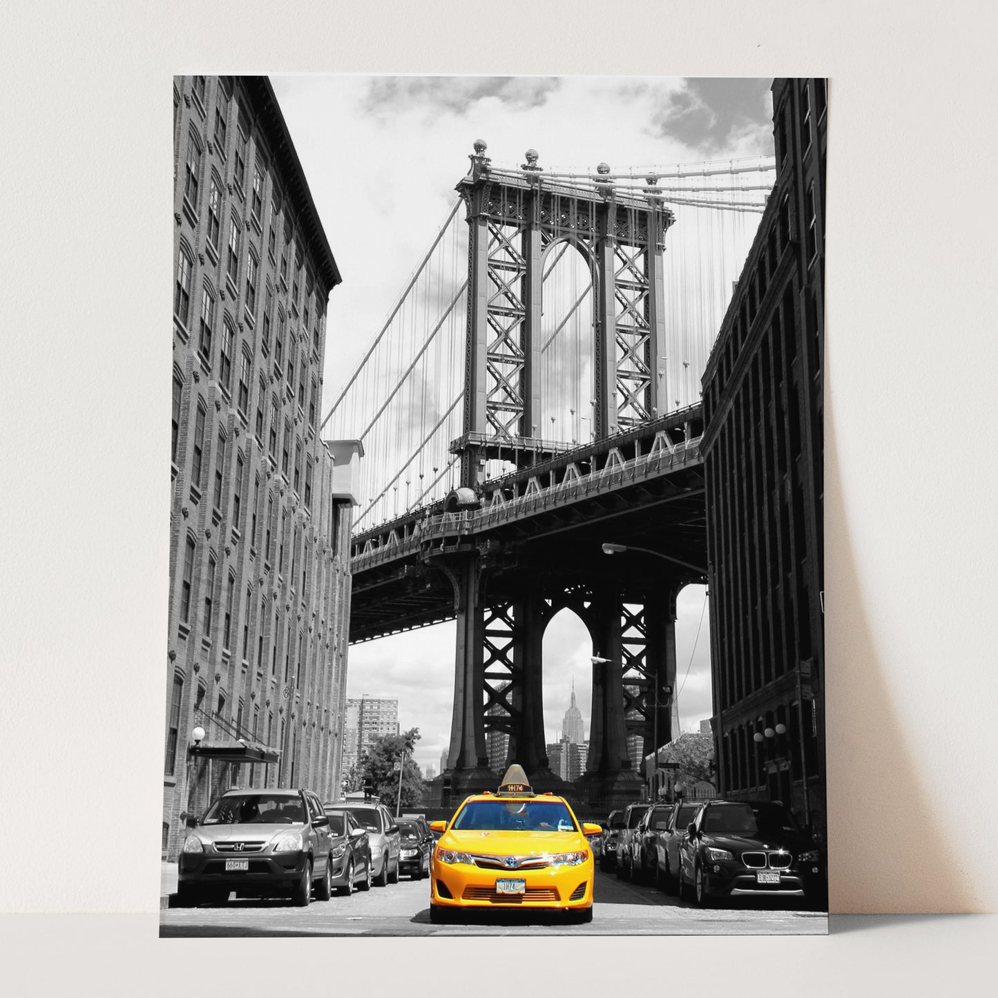 Yellow Taxi at the Brooklyn Bridge