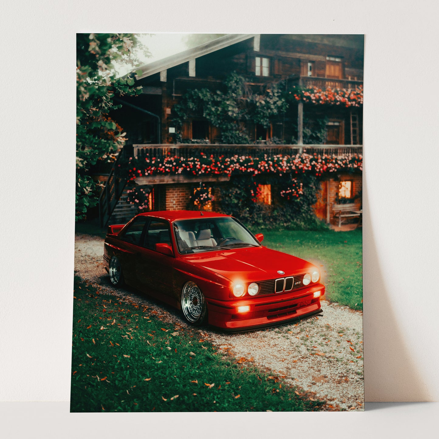 Vintage Red BMW